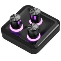 Módulo de Controle Cooler Master para MasterHub, 3 Knobs Customizáveis, com LED RGB, Preto - MHKB03AA22 Módulo de Controle Cooler Master para MasterHub, 3 Knobs Customizáveis, com LED RGB, Preto - MHKB03AA22