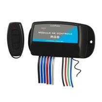 Módulo De Controle Para Iluminação Rgb Colorida De Piscina Com 2 Saídas Auxiliar - Luxpool