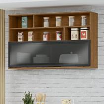 Módulo de Cozinha Armário Aéreo Com Vidro 1 Porta 120cm - Toscana