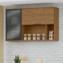 Módulo de Cozinha Armário Aéreo Com Vidro 2 Portas 120cm - Toscana Módulo de Cozinha Armário Aéreo Com Vidro 2 Portas 120cm - Toscana