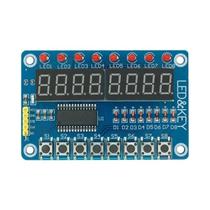 Módulo De Display Digital LED De 7 Segmentos Vermelho 0.36 Polegadas TM1637 TM1638 MAX7219 4 Bits 8