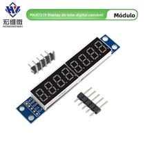 Módulo De Display Digital LED MAX7219 De 8 Bits Com 3 Portas De Controle IO Circuito Integrado Módulo De Display Digital LED MAX7219 De 8 Bits Com 3 Portas De Controle IO Circuito Integrado