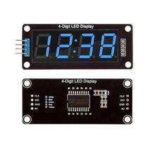 Módulo De Display Digital LED Vermelho Verde Azul Amarelo Branco 036 4 Dígitos 7 Segmentos Para