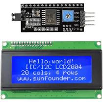 Módulo De Display LCD 20x4 2004 Com Interface Serial IIC I2C Para Arduino R3 Displays LED Módulo De Display LCD 20x4 2004 Com Interface Serial IIC I2C Para Arduino R3 Displays LED
