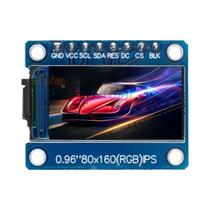 Módulo De Display LCD TFT HD Colorido De 0,96 Polegadas 65K Com Interface SPI Para Arduino ST7735S