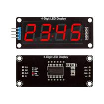 Módulo De Display LED De 4 Dígitos 0,56 Polegadas Para Arduino Indicador De Relógio De 7 Segmentos
