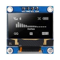 Módulo De Display OLED Amarelo Azul 128x64 Pixels 0.96'' Placa Controladora SSD1306 Chip Serial I2C