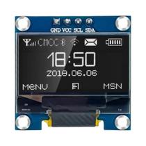 Módulo De Display OLED Branco 128X64 De 0,91 Polegadas E 0,96 Polegadas, Tela LCD Serial IIC Para