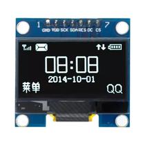 Módulo De Display OLED De 1.3 Polegadas 128X64 Comunicação SPI I2C LCD LED Em Cores Branco E Azul