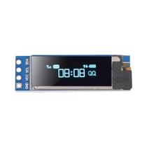 Módulo De Display OLED I2C Branco E Azul De 0,91 Polegadas Com Driver SSD1306 Para Arduino DC 3,3V