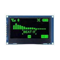 Módulo De Display OLED LCD De 2.4 Polegadas 128x64 SSD1309 Interface IIC I2C SPI De 4 Pinos Módulo De Display OLED LCD De 2.4 Polegadas 128x64 SSD1309 Interface IIC I2C SPI De 4 Pinos