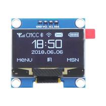 Módulo De Display OLED LCD IIC I2C De 1.3 Polegadas Branco E Azul 128x64 Para Arduino 12864 Screen B