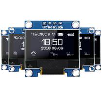 Módulo de exibição OLED IPistbit 0,96" 128x64 SSD1306 I2C Branco Módulo de exibição OLED IPistbit 0,96" 128x64 SSD1306 I2C Branco