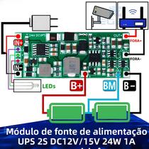 Módulo De Fonte De Alimentação UPS 12V 15V 2S 24W 1A DC Placa De Controle Ininterrupta V4.0CN
