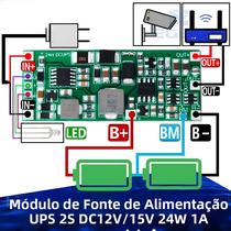 Módulo De Fonte De Alimentação UPS 12V 15V 2S 24W 1A DC Placa De Controle Ininterrupta V4.0CN