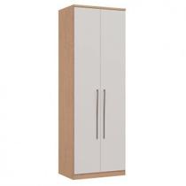 Módulo de Guarda Roupa 2 Portas 2 Gavetas com Cabideiro Elegance Bege/Angelin/Blanc