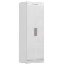 Modulo De Guarda Roupas Para Quarto Madrid 2 Portas Maxel Branco
