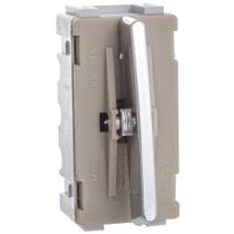 Módulo de Interruptor Bipolar Intermediário Cromado da Linha Novara - DC-1200/59 - DICOMPEL