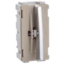 Módulo de Interruptor Cromado Paralelo de 10 Ampères e 250 Volts da Linha Novara - DC1200-35 - DICOMPEL