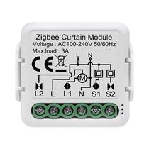 Módulo De Interruptor De Cortina Inteligente Tuya ZigBee 3.0 Para Persianas De Rolo Motor Elétrico
