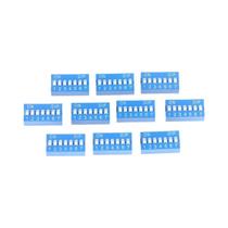 Módulo De Interruptor Deslizante Azul Tipo Snap, Kit De Interruptores DIP De 2.54mm Com 10 Peças,