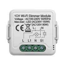 Módulo De Interruptor Dimmer Inteligente 10A Tuya Wifi Controle De 2 Vias Interruptor De Luz