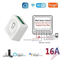 Módulo De Interruptor Inteligente WiFi 16A Controle Bidirecional Mini Disjuntor Compatível Com Alexa Módulo De Interruptor Inteligente WiFi 16A Controle Bidirecional Mini Disjuntor Compatível Com Alexa