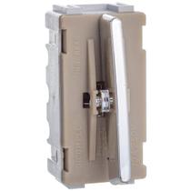 Módulo de Interruptor Pulsante Cromado de 10 Ampères e 250 Volts da Linha Novara - DC1200-36 - DICOMPEL