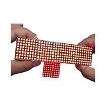 Módulo De Matriz De Pontos MAX7219 Vermelho Verde 4 Em 1 Display Microcontrolador Circuito Integrado