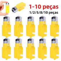 Módulo De Motor DC De Alto Torque 3-12V TT Para Carro Robô Inteligente DIY Motor Redutor De Eixo Módulo De Motor DC De Alto Torque 3-12V TT Para Carro Robô Inteligente DIY Motor Redutor De Eixo