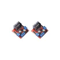 Módulo de placa controladora de acionamento de motor L298N, pacote com 2 Módulo de placa controladora de acionamento de motor L298N, pacote com 2