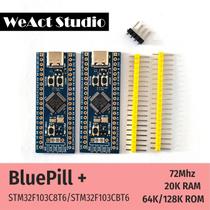 Módulo De Placa De Desenvolvimento Bluepill plus WeAct STM32F103C8T6 STM32F103CBT6 ARM Módulo De Placa De Desenvolvimento Bluepill plus WeAct STM32F103C8T6 STM32F103CBT6 ARM