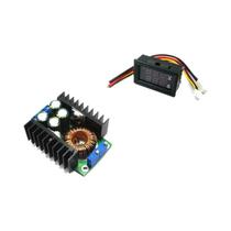 Módulo De Potência Conversor Buck-Boost 9A 300W DC 0-100V 10A Com Display Duplo De Voltímetro E Módulo De Potência Conversor Buck-Boost 9A 300W DC 0-100V 10A Com Display Duplo De Voltímetro E
