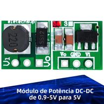 Módulo De Potência DC-DC Step-Up 5V, Placa Conversora De Aumento De Tensão 0.9-5V 1.5V 1.8V 2.5V 3V