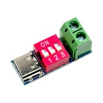 Módulo De Potência De Carregamento Rápido DC Com Ajuste De Tensão Tipo-C PD QC 5V-20V