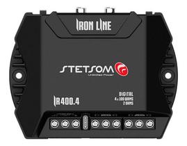 Modulo De Potencia Iron Line 400.4 Rms 2ohms 4 Canais Stetsom Cor Preto