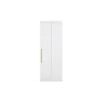 Módulo de Quarto Casal Armário Canto Reto Módena 78000 c/ 1 Porta Branco - Demóbile