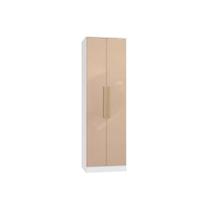 Módulo de Quarto Casal Guarda Roupa Adapt N534 c/ 2 Portas Branco/Macadamia - Kappesberg