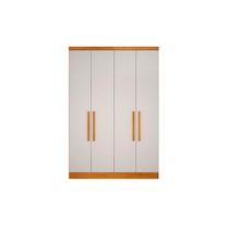 Módulo de Quarto Casal Guarda Roupa c/ 4 Portas e 3 Gavetas Rizon/Linea Cumaru/Fendi - Novo Horizonte