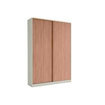 Módulo de Quarto Casal Guarda Roupa MC10 Seletto c/ 2 Portas Correr Areia/Jequitibá - Henn