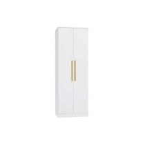 Módulo de Quarto Solteiro Guarda Roupa Adapt N535 c/ 2 Portas e 2 Gavetas Branco - Kappesberg