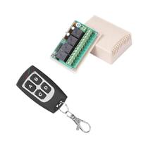 Módulo De Relé 433MHz 4CH Receptor Transmissor Controle Remoto Sem Fio Para Luz De Garagem Motor DIY Módulo De Relé 433MHz 4CH Receptor Transmissor Controle Remoto Sem Fio Para Luz De Garagem Motor DIY