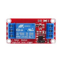 Módulo De Relé De 1 Canal DC 5V 12V 24V Com Isolamento Por Optoacoplador Placa De Relé De Nível Alto