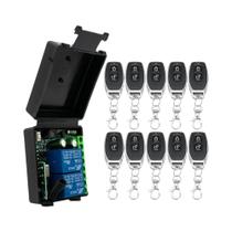 Módulo De Relé De Controle Remoto Sem Fio RF De 2 Canais 433Mhz 85-256V Para Portão De Garagem E Luz