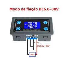 Módulo De Relé De Duplo Display XY-WJ01 Interruptor De Circuito De Temporização Digital LED