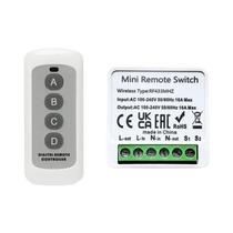 Módulo De Relé De Interruptor De Luz Inteligente Sem Fio 433MHz 110V 220V Para Lâmpada, Ventilador,