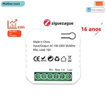 Módulo De Relé De Interruptor Inteligente ZigBee 16A Com Monitor De Energia, Temporizador E Proteção