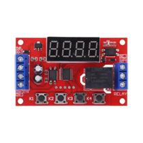 Módulo De Relé De Tempo Ajustável 10A DC 5V 12V 24V Interruptor De Controle De Temporizador Digital