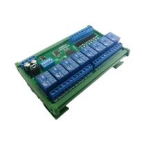 Módulo De Relé DIN35 12V 24V Com 8 Entradas E 8 Saídas, Placa De Controle Modbus RTU Módulo De Relé DIN35 12V 24V Com 8 Entradas E 8 Saídas, Placa De Controle Modbus RTU