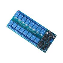Módulo De Relé Optocoplador De 16 Vias 5V 12V 24V Para Controle De Equipamentos De Automação PLC Módulo De Relé Optocoplador De 16 Vias 5V 12V 24V Para Controle De Equipamentos De Automação PLC